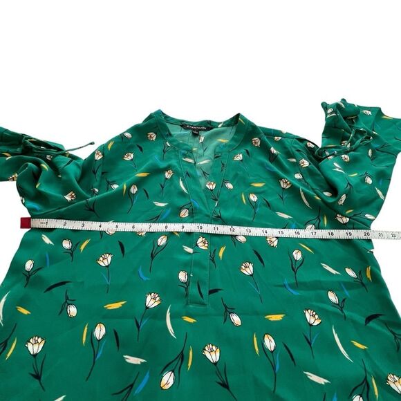 41 Hawthorn Green Floral Trina Bell Sleeve Blouse size Large - Picture 6 of 10